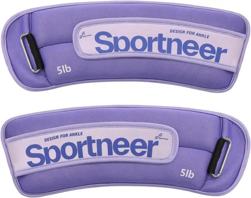 Miniatura 16 de Sportneer Pesas de tobillo de 0.5/1/2/3/5 libras, 1 par de pesas de muñeca y pierna para mujeres, hombres, niños y niños con correas ajustables