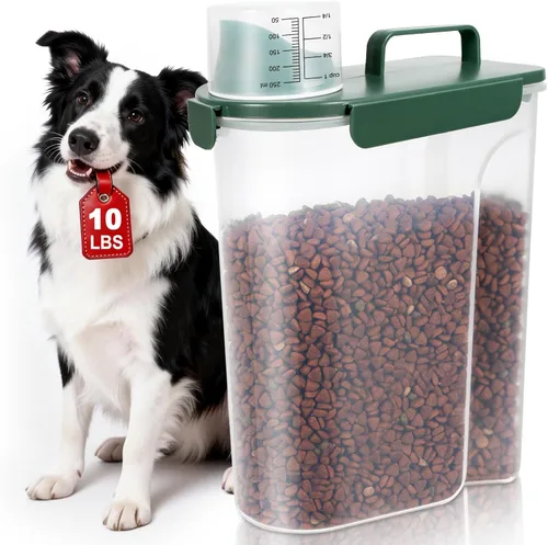 Miniatura 18 de TBMax Contenedor de Almacenamiento de Comida para Gatos y Perros de 5 a 7 libras, Contenedor Secundario de Almacenamiento de Comida para Mascotas