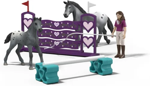Miniatura 11 de Schleich Horse Club - Juego de 67 piezas de Sofia's Tack Shop con figura de caballo de juguete, 2 figuras de acción posables y accesorios, juguetes