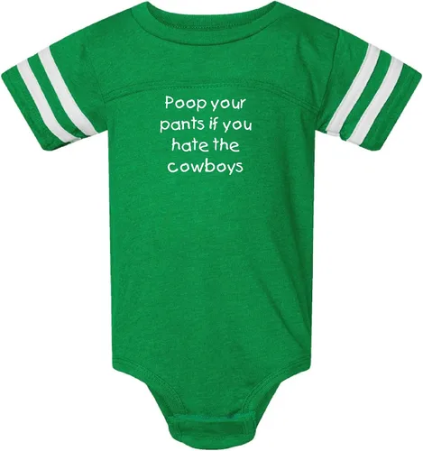 Eagles Fan Poop Your Pants if You Hate the Cowboys - Divertido body de fútbol para bebé