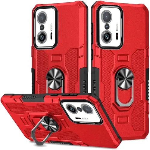 Miniatura 53 de Funda para Xiaomi Redmi Note 12 Pro 5G/Xiaomi Poco X5 Pro 5G Metal CD Patrón Anillo Titular Funda Teléfono Móvil Funda Protectora Anti-Caída Negro