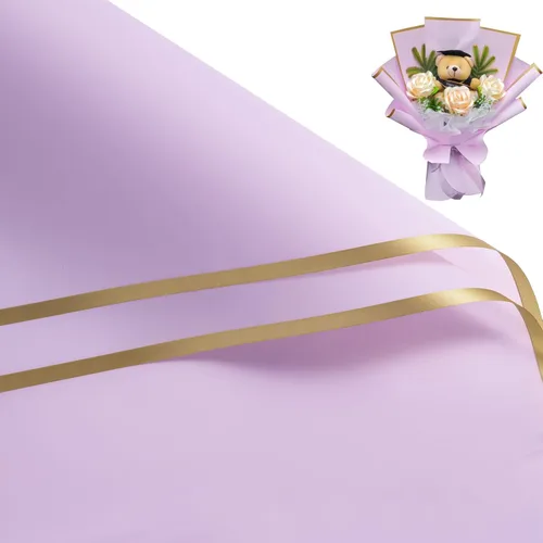Miniatura 12 de RUSPEPA 20 Hojas de Papel para Envolver Flores, Papel para Envolver Ramos Florales Impermeable, Papel de Embalaje para Suministros de Floristería