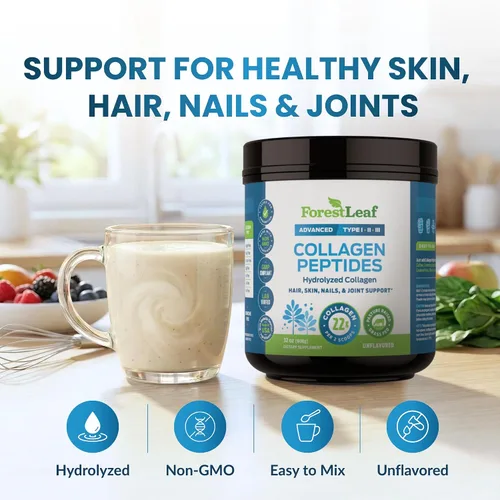 Miniatura 2 de Polvo de Péptidos de Colágeno Sin Sabor - Polvo de Proteína de Colágeno Hidrolizado Tipo 1, 2 y 3 - Polvo de Colágeno Keto Alimentado con Pasto