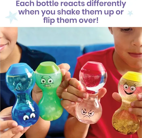 Miniatura 11 de hand2mind Botellas sensoriales de expresa tus sentimientos: emociones primarias, juguetes sensoriales para niños pequeños, juguetes silenciosos