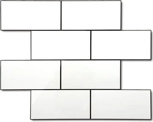 Miniatura 26 de STICKGOO azulejo de metro de 10 hojas para despegar y pegar, azulejo de pared autoadhesivo de PVC, salpicadero adhesivo de Calacatta para cocina