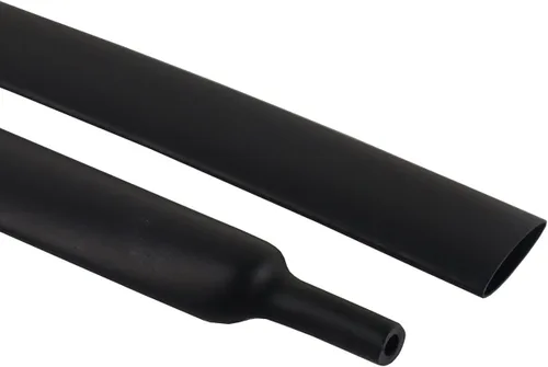 Tubo termorretráctil negro con adhesivo forrado con adhesivo 4:1, grado marino, impermeable, de alambre retráctil, sello de aislamiento (1/2-20