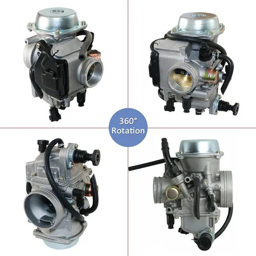 Miniatura 5 de Para Honda Rancher 350 TRX350TE TRX350TM TRX350FM 2000-2006 ATV Carburador Carb, con cable del acelerador y bujía y filtro de combustible
