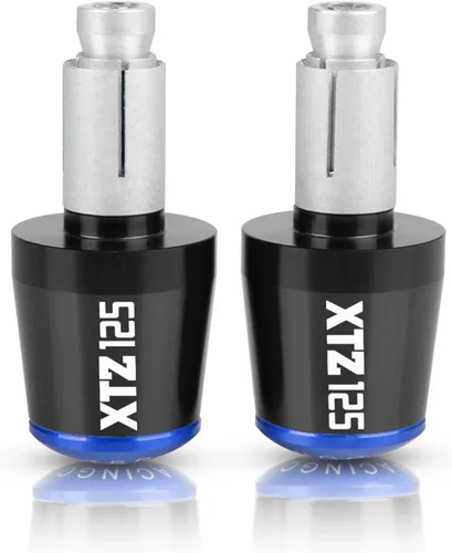 Miniatura 10 de Motocicleta para Y&AMAHA XTZ125 XTZ 125 2021 2022 2023 78 pulgadas 22MM Tapas de empuñadura antivibraciones Tapones de manillar de motocicleta Negro