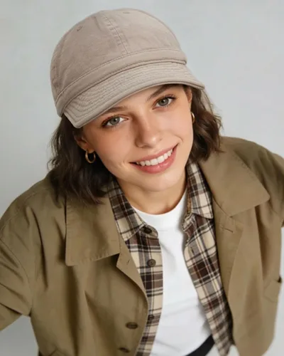 Miniatura 3 de CLAPE Gorra de béisbol suave de ala corta con estilo de camionero/gorra de béisbol