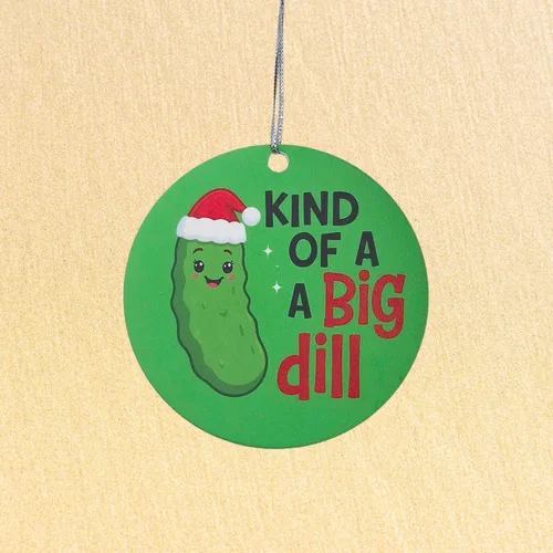 Miniatura 9 de Adornos divertidos: novedad "Kind of a Big Dill" para compañeros de trabajo, intercambio de elefantes blancos y humor para adultos