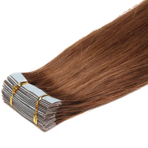 Miniatura 35 de Extensiones de cabello humano Remy con cinta adhesiva sin costuras (16 pulgadas, 10 unidades, rubio ceniza)