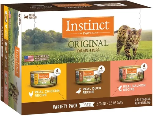 Miniatura 15 de Instinct Original - Receta de pollo real sin granos, comida natural enlatada húmeda para gatos, 5.5 onzas (paquete de 12)