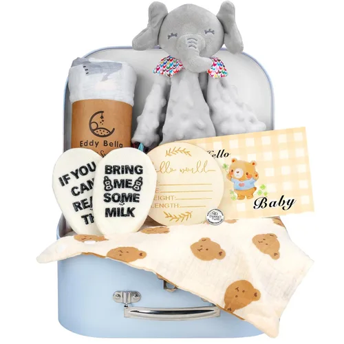 Juego de cestas de regalo para bebé, 8 unidades, artículos esenciales para recién nacidos, cestas de regalo para recién nacidos, cestas de regalo