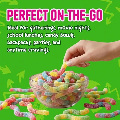 Miniatura 4 de ChewzMe Gusanos de Gomita Ácida, Dulces de Gomita Ácida, 6 oz (Paquete de 1)
