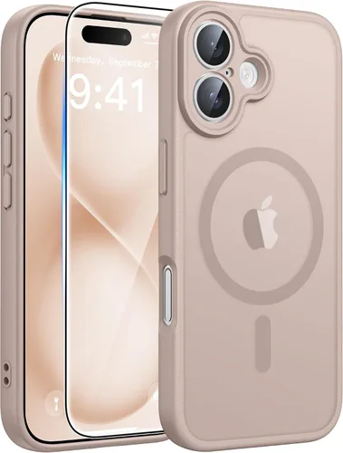 Miniatura 233 de FNTCASE - Funda para iPhone 16 Pro: magnética, mate, translúcida, de grado militar, protectora contra caídas, resistente, fina, duradera y a prueba