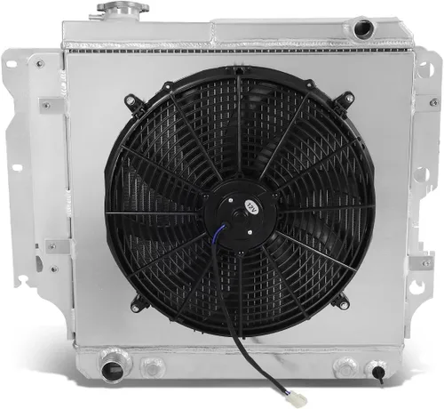 Miniatura 9 de DNA Motoring RA+FS-MM98-2 Radiador de doble núcleo de 2 filas con cubierta de ventilador para Mazda Miata MX-5 98-05, metálico