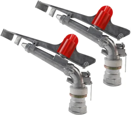 Aspersor de 2" para granja de riego agrícola, aspersor de césped, pistola de riego de gran área, pulverización de 360° rotativa para granja, césped