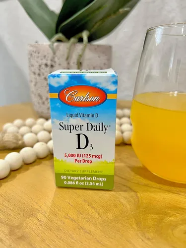 Miniatura 7 de Carlson - Super Daily D3 5,000 UI (125 mcg) por gota, gotas de vitamina D, apoyo inmunológico, salud cardíaca, vitamina D3 líquida, sin sabor, 90
