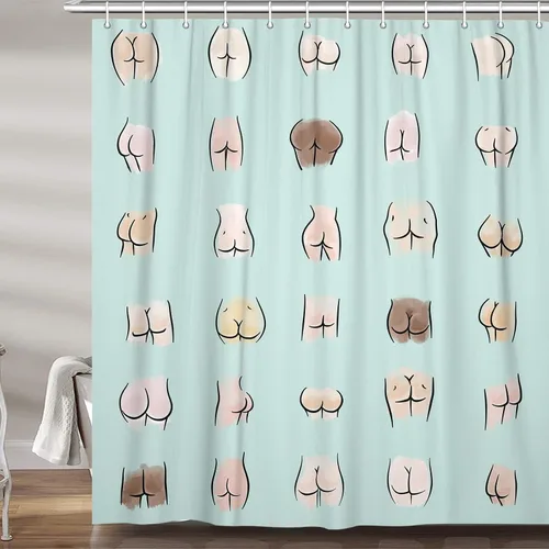 Miniatura 11 de JAWO Cortina de ducha de vaca de granja para baño, bonito juego de cortinas de ducha de tela de granja rústica sobre madera, divertidos accesorios
