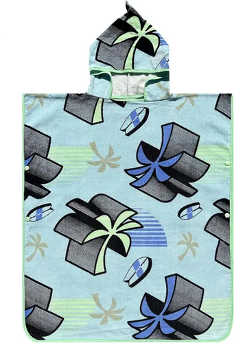Miniatura 13 de BANGSAUR Toalla con capucha para niños, baño o playa, toallas de algodón suave para niñas, absorbente envolvente de piscina con capucha, poncho bata