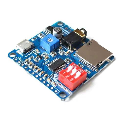Nueva tarjeta del módulo de reproducción de voz MP3 reproductor de música SD/TF tarjeta para Arduino