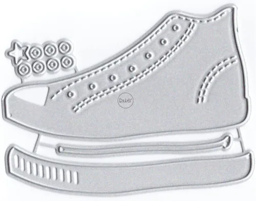 DzIxY One Shoes Pentagram Troqueles de corte de metal para hacer tarjetas de papel troquelado, juegos de troqueles de papel para álbum, plantillas