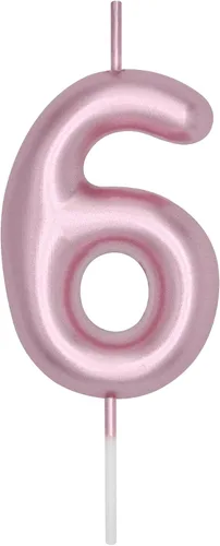Miniatura 130 de DERVENTA Vela con números de 2.36 pulgadas, decoración perfecta para cumpleaños, brunch, postre, pastel, 1 pieza (número 0 rosa)