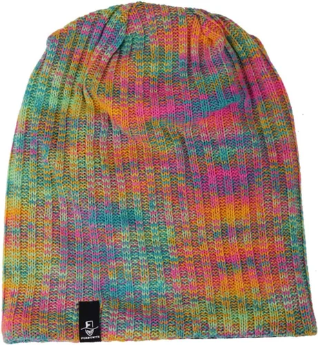 Miniatura 2 de Ruphedy Gorro holgado para mujer de punto largo holgado con calavera, para invierno