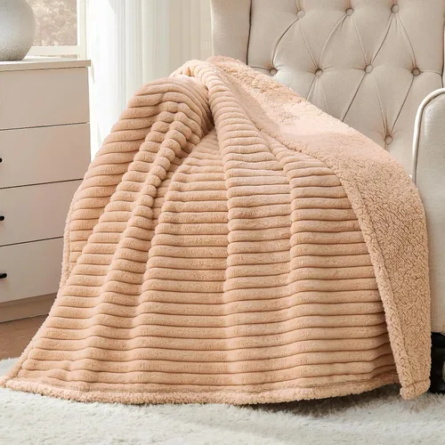 Miniatura 23 de Qeils Manta impermeable calmante para gatos de interior, manta suave y silenciosa de felpa para mascotas, manta gruesa de piel sintética de 500 GSM