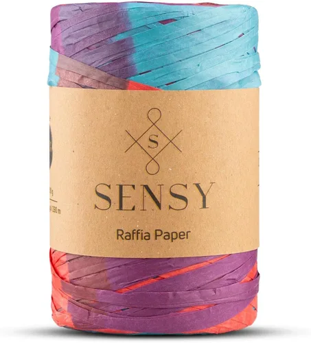 Miniatura 17 de Sensy Premium - Papel de rafia, 438 yardas, cinta de papel (verde)