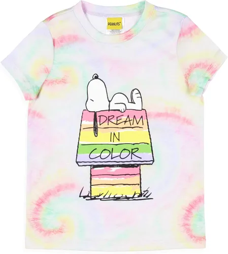 Miniatura 3 de INTIMO Peanuts Snoopy Dream In Color Tie-Dye - Conjunto de pijama para niña