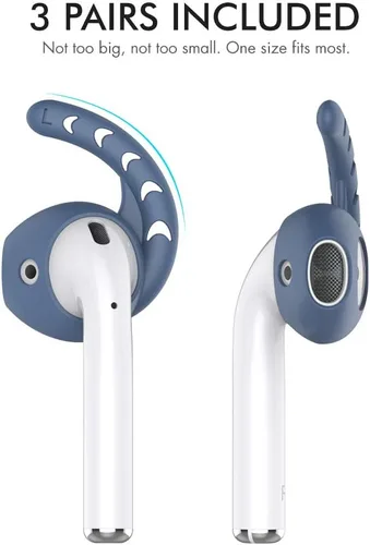Miniatura 4 de AhaStyle 3 pares de cubiertas de ganchos para las orejas para AirPods, accesorios de silicona compatibles con auriculares Apple AirPods y EarPods