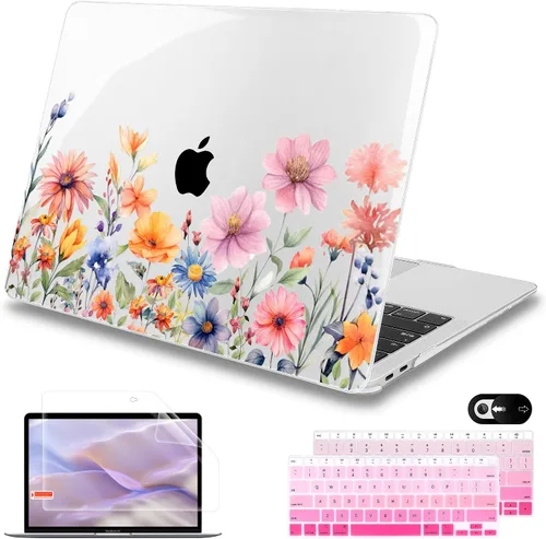 Miniatura 22 de Mektron Funda para MacBook Air de 13 pulgadas M1 A2337 A2179 A1932, carcasa dura 2018-2021 Air de 13 pulgadas con Touch ID, diseño exclusivo