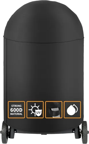 Miniatura 15 de NEXCOVER Funda redonda para parrilla 19.5” de diámetro por 32” de alto, cubierta para barbacoa, cubierta para ahumador, cubierta para barbacoa