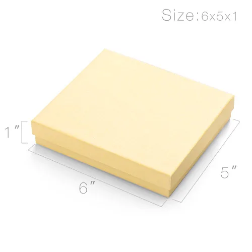 Miniatura 2 de MESHA Cajas de regalo de joyería para negocios que exhiben espectáculo, Papel Marrón