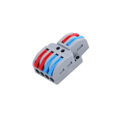 Miniatura 34 de Nineleaf Conectores de cable de palanca, conectores compactos de empalme de alambre en línea, terminales eléctricos modulares reutilizables 1 en 1