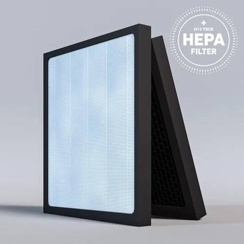 Miniatura 7 de HATHASPACE Filtro HEPA de repuesto para purificador de aire, filtros certificados para purificadores inteligentes HSP001, fácil de instalar, calidad