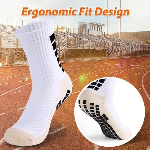Miniatura 7 de Calcetines de agarre para hombre, calcetines de entrenamiento de fútbol atlético, calcetines de agarre para hombre para hockey y fútbol