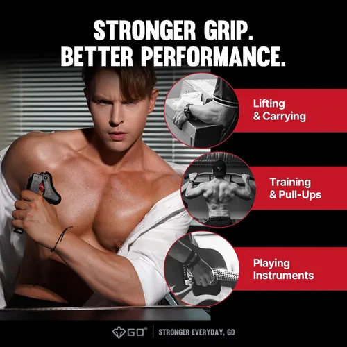 Miniatura 3 de GD Entrenador de fuerza de agarre (fortalecedor de agarre ajustable premium para entrenamiento de antebrazo) fortalecedor de muñeca y antebrazo