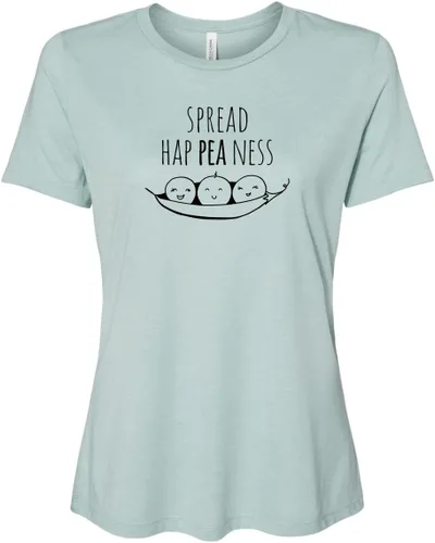 Miniatura 14 de Cute Women's Screen Printed Crew Neck Tee, Shirts With Sayings, Dusty Blue or Olive