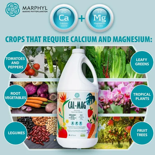 Miniatura 3 de MARPHYL Fertilizante líquido orgánico CALMAG, calcio + magnesio, corrige las deficiencias comunes de las plantas, para jardín, flores, verduras