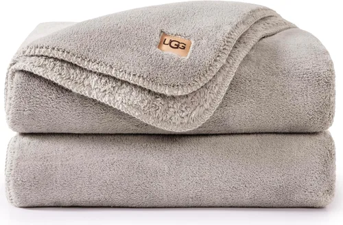 Miniatura 15 de UGG Whitecap Manta de Felpa Suave y Mullida de Forro Polar para Sofá o Cama, Decoración del Hogar, Manta de Invierno, Lavable a Máquina, 50 pulgadas