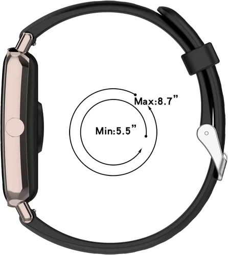Miniatura 6 de Senter Banda de liberación rápida de silicona suave de 0.630 in para Huawei Watch Fit Mini Smart Watch Púrpura
