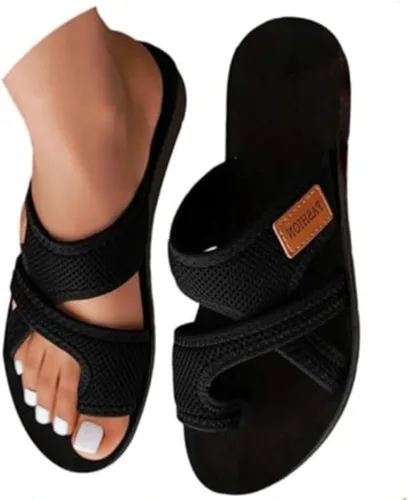 Miniatura 6 de Sandalias ortopédicas para mujer con soporte de arco elegantes y ortopédicas para pies planos, cómodas pantuflas para caminar 2026 Khaki