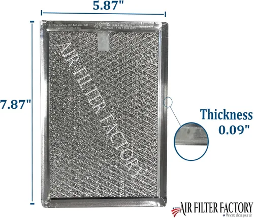Miniatura 9 de Air Filter Factory Repuesto para horno microondas Frigidaire 5303319568, filtro de grasa de aluminio de 12 capas, paquete de 2