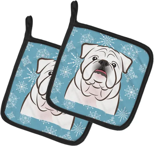 Caroline's Treasures BB1654PTHD - Juego de soportes para ollas de cocina resistentes al calor, almohadillas calientes para horno, horneados, 7 1/2 x