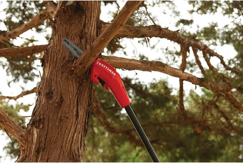 Miniatura 11 de CRAFTSMAN V20 Sierra de poste inalámbrica, 14 pies, batería y cargador incluidos, sierras de poste para podar árboles, hasta 325 cortes por carga