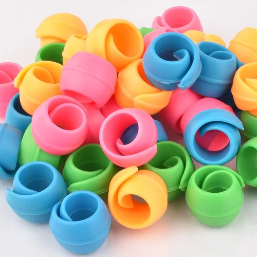 Miniatura 6 de Paquete de 40 protectores de carrete de hilo, protectores de carrete para máquinas de coser y bordar, evita colas de hilo, material de silicona