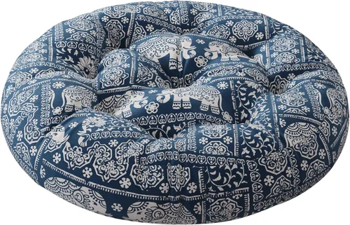 Codi Almohada de Piso para Meditación, Almohadas Boho para Asientos de Adultos y Niños, Cojín Redondo Grande para Yoga Sala de Estar Tatami Sentado,