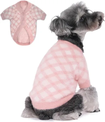 Miniatura 9 de Suéter para Perro, Suéteres para Perros Pequeños, Paquete de 2, 3 Ropa Cálida y Suave para Mascotas para Cachorro, Gato Mediano Grande, Perros Niña